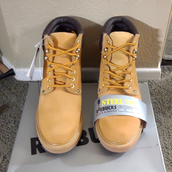 Men\'s Roebucks Lite Tan Steel Toe Boot 9D main image 6